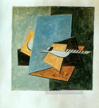 Guitarra3 1912 cubismo Pablo Picasso Pinturas al óleo